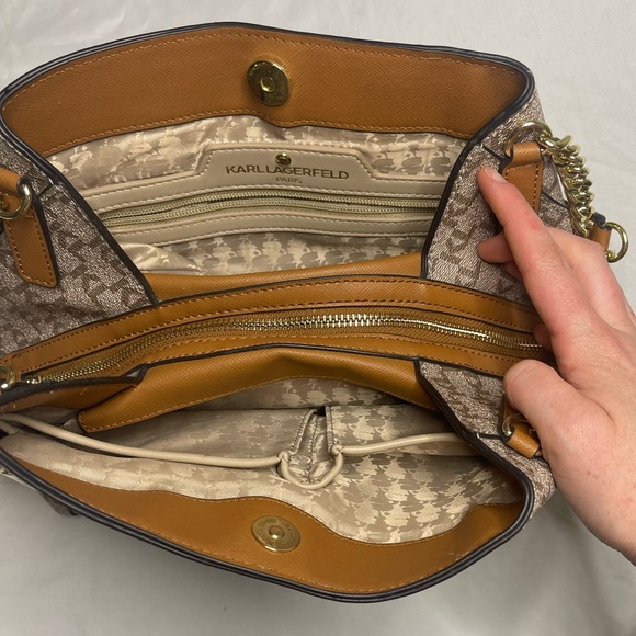 Karl Lagerfeld Shoulder Bag - Designer Purse, Medium in size with Signature Logo - Picture 15 of 15